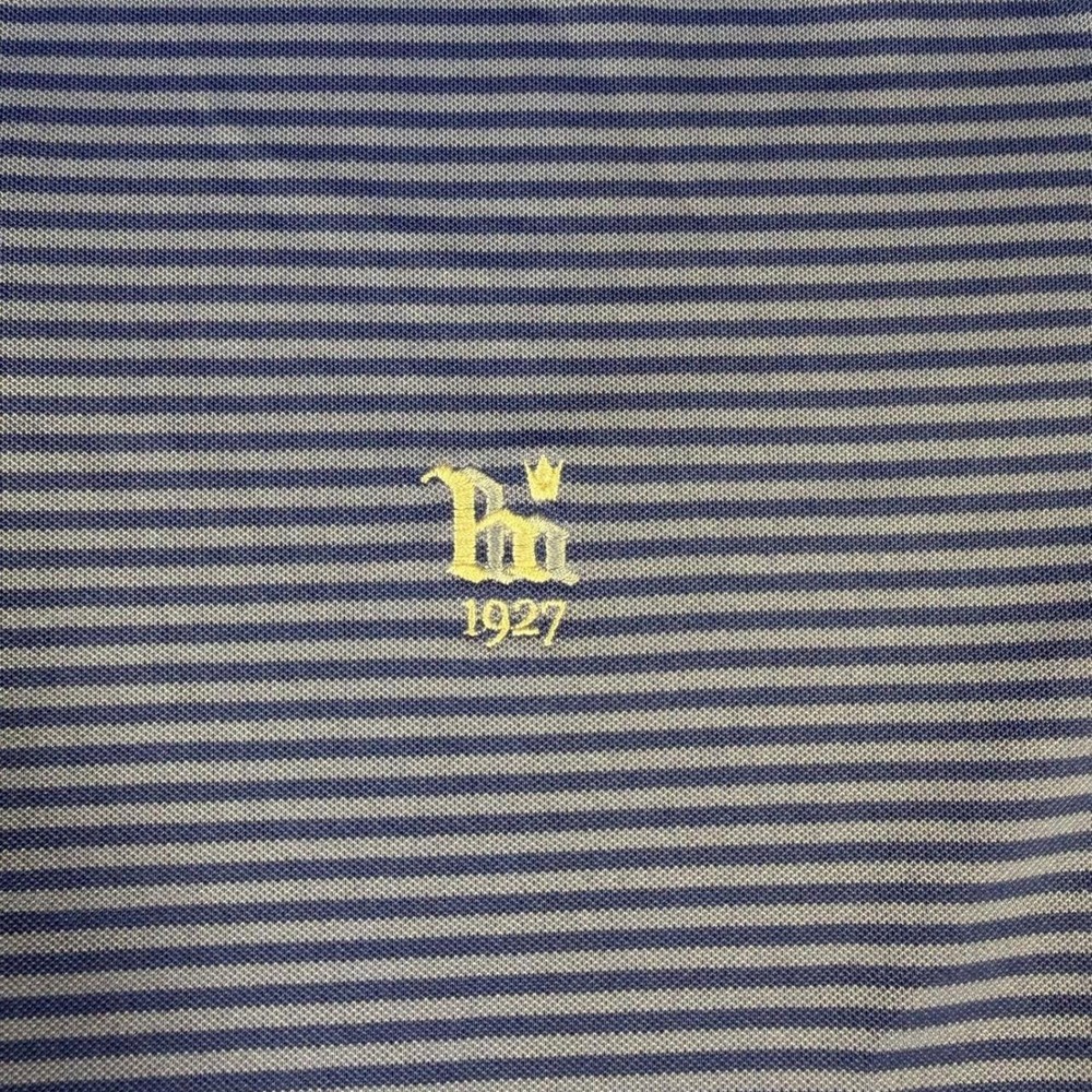 Holderness and Bourne‎ Men's XL Tailored Fit Striped Performance Golf Polo Shirt - Picture 2 of 6